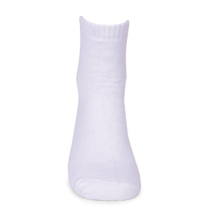 COBB SOLID WHITE HALF-ANKLE SOCKS