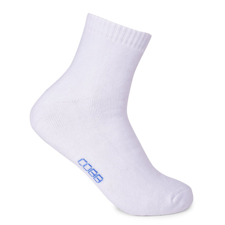 COBB SOLID WHITE HALF-ANKLE SOCKS