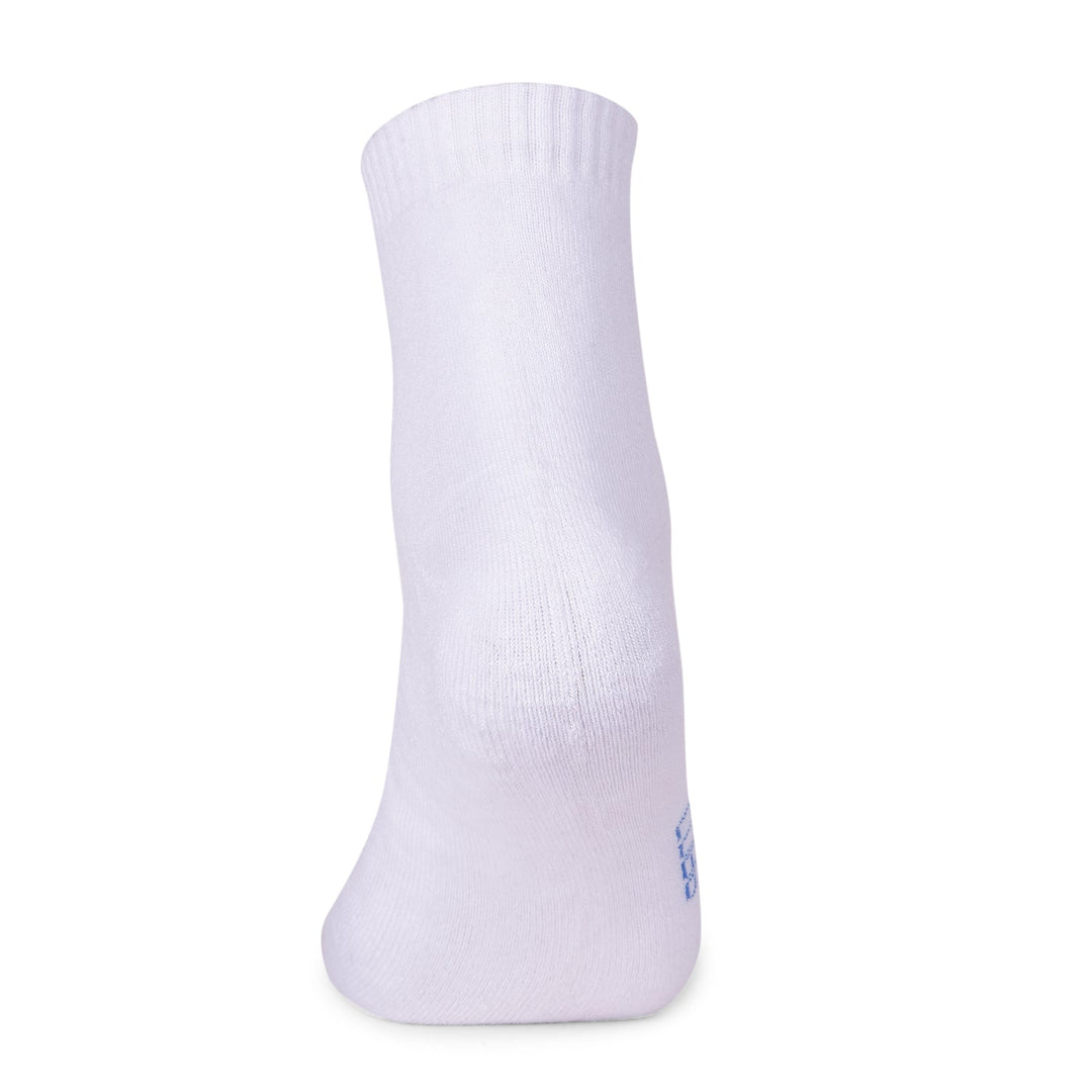 COBB SOLID WHITE HALF-ANKLE SOCKS