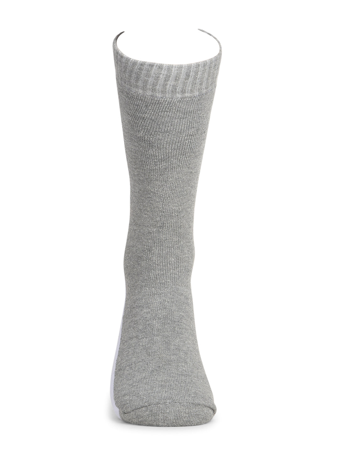 COBB GREY WHITE COLOUR-BLOCK FULL-LENGTH SOCKS