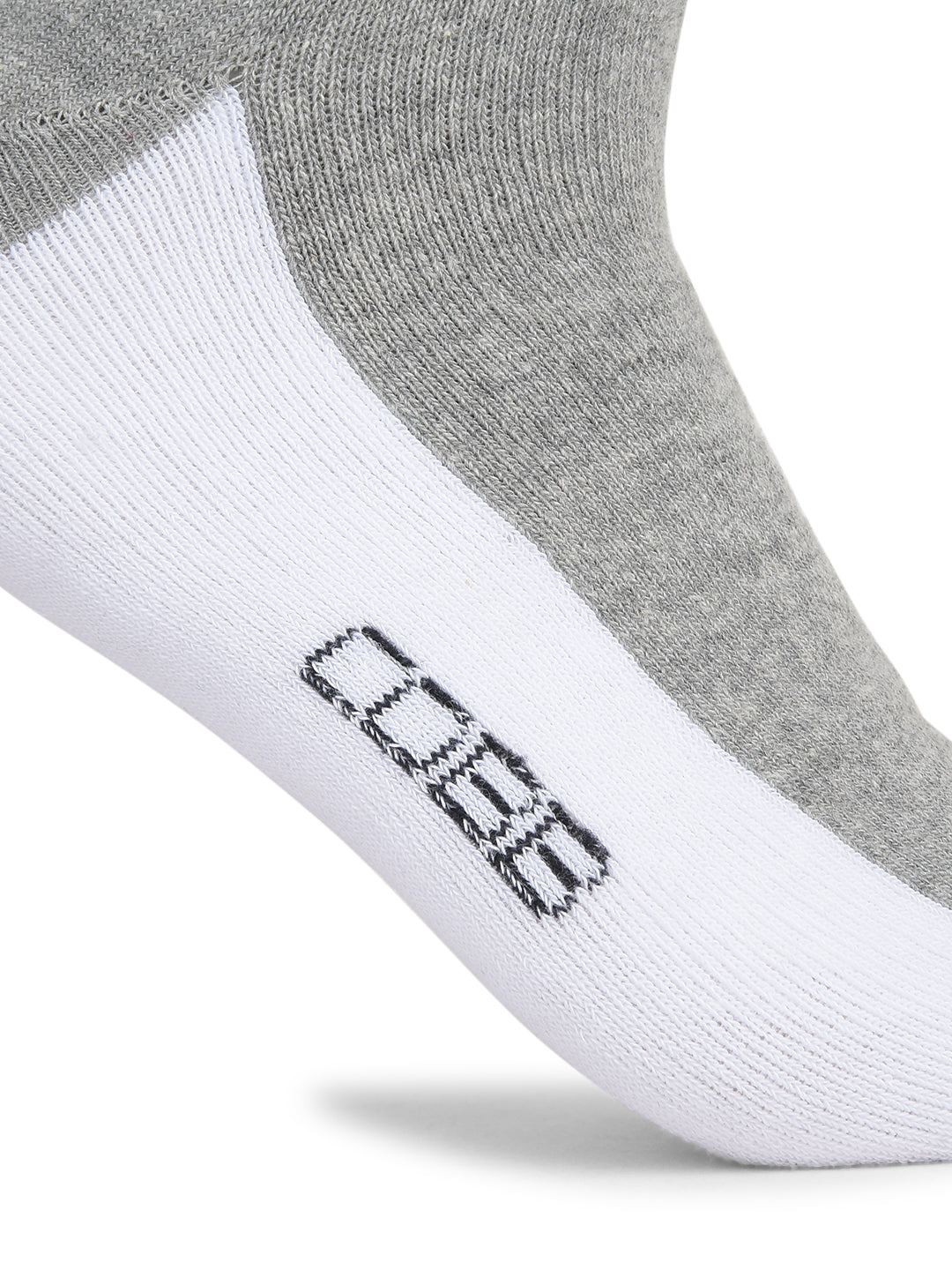 COBB GREY WHITE COLOUR-BLOCK FULL-LENGTH SOCKS