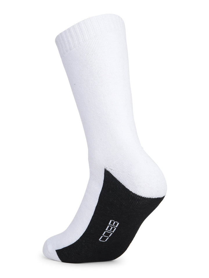 COBB WHITE BLACK COLOUR-BLOCK FULL-LENGTH SOCKS