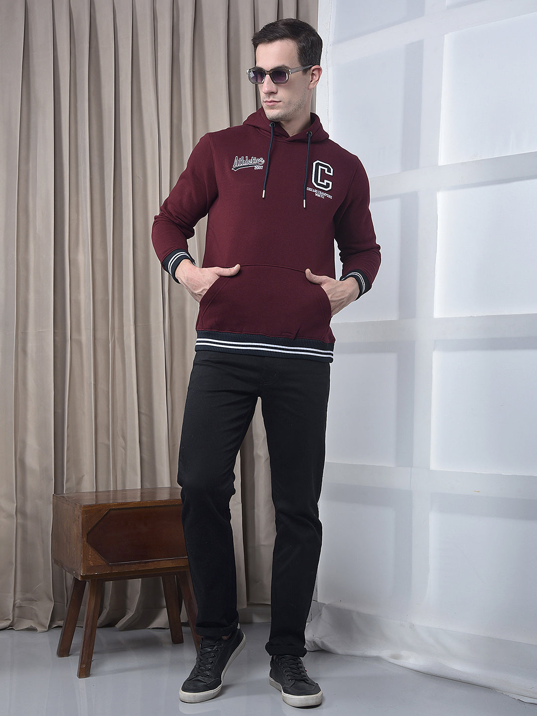 COBB RED PRINTED CLASSIC HOODIE