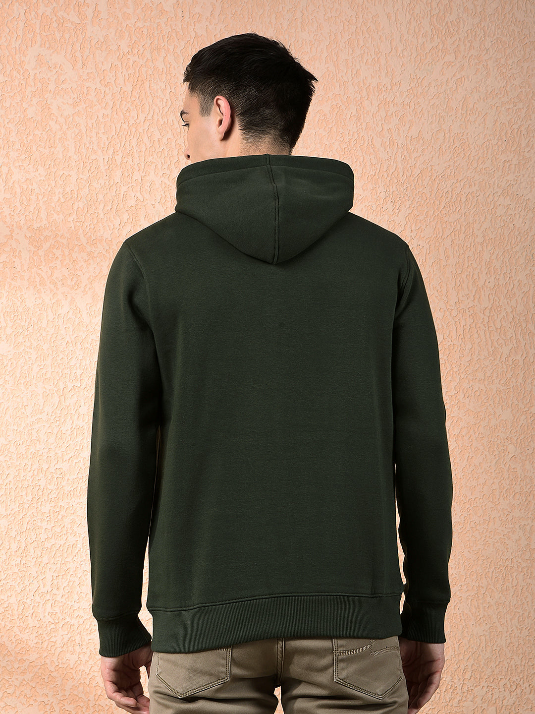 cobb olive printed classic hoodie