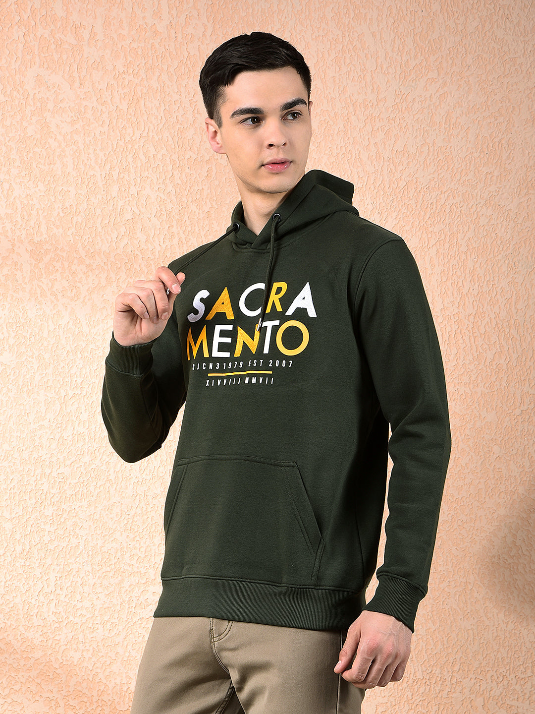 COBB OLIVE PRINTED CLASSIC HOODIE