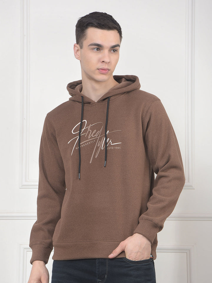 cobb brown printed classic hoodie
