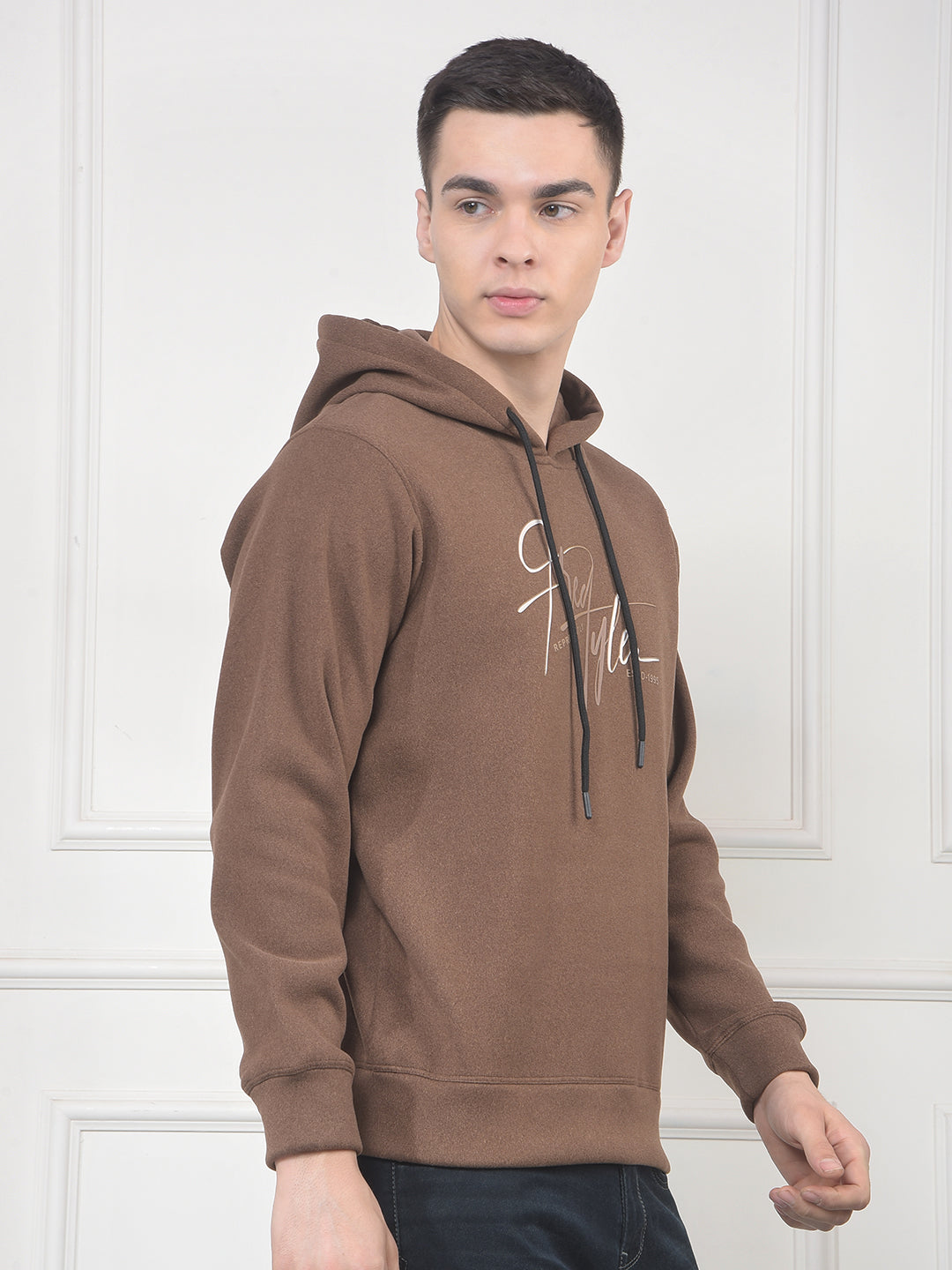cobb brown printed classic hoodie