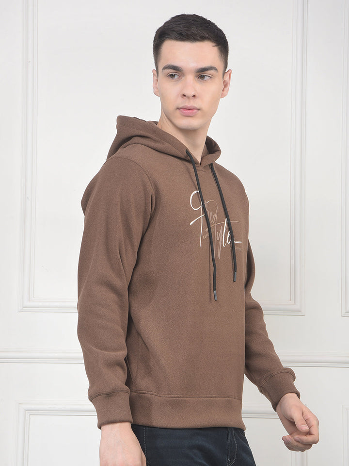 cobb brown printed classic hoodie