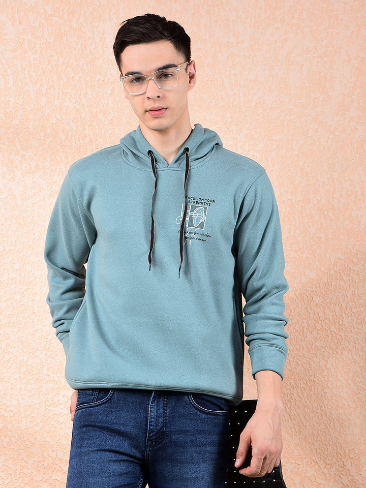 cobb sea green printed classic hoodie
