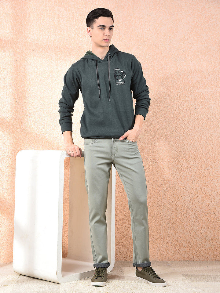 cobb bottle green printed classic hoodie