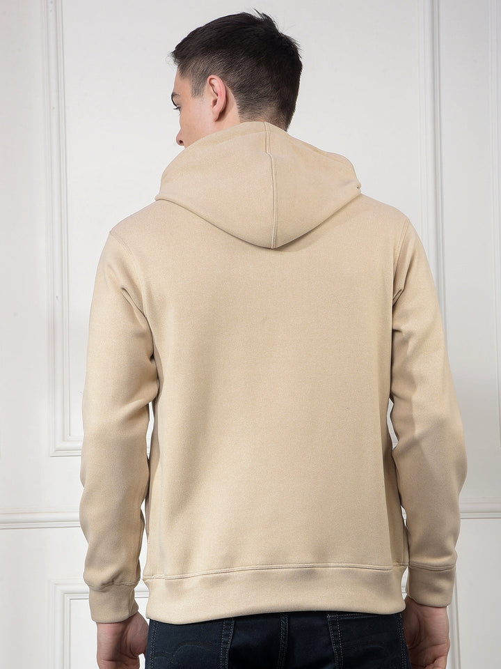 cobb beige printed classic hoodie