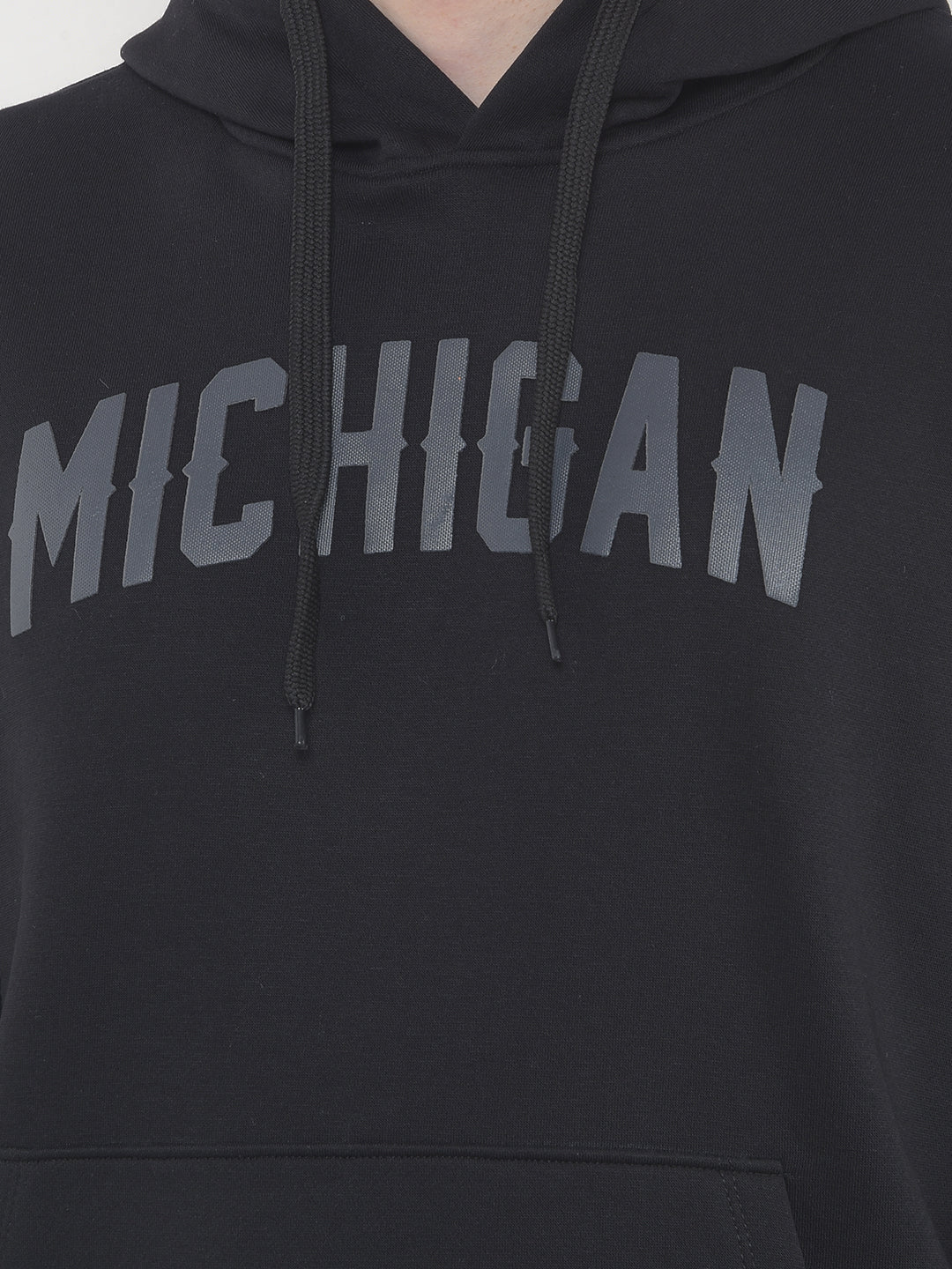 COBB BLACK PRINTED CLASSIC HOODIE