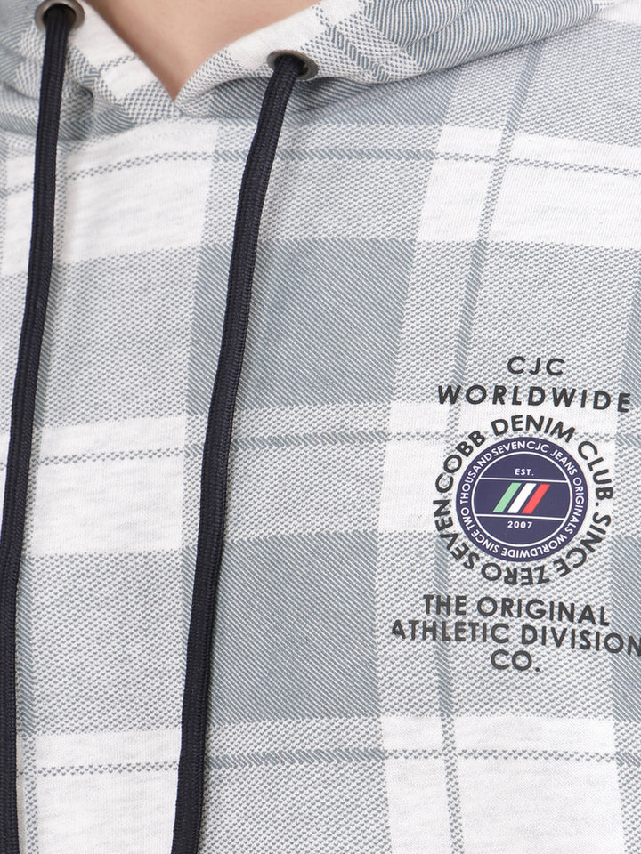 cobb coin grey checked classic hoody