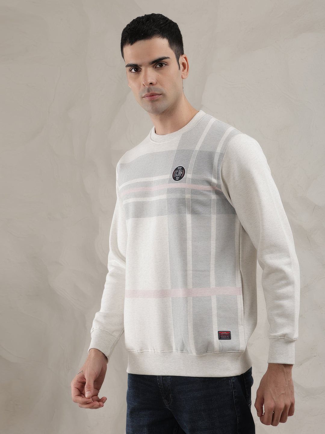 COBB ACRU PRINTED ROUND NECK SWEATSHIRT