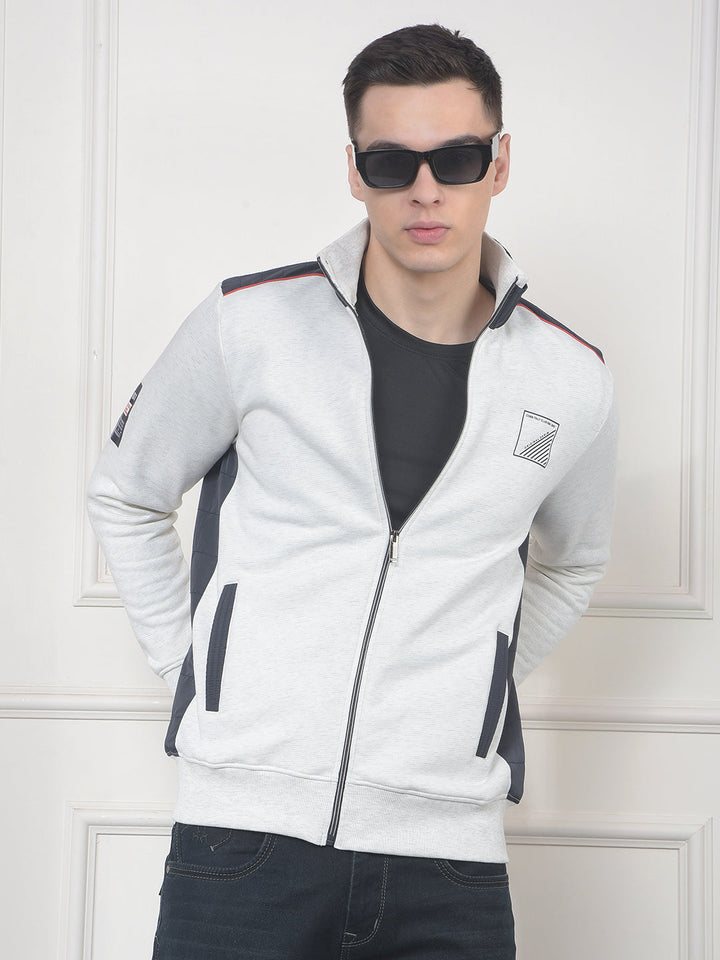cobb acru color-block zip-up sweatshirt