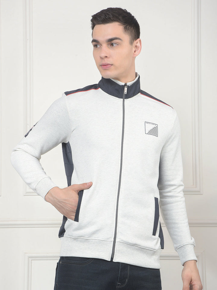 cobb acru color-block zip-up sweatshirt