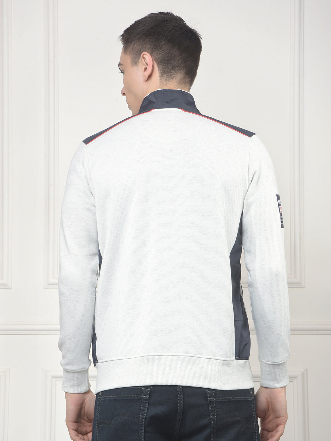 cobb acru color-block zip-up sweatshirt