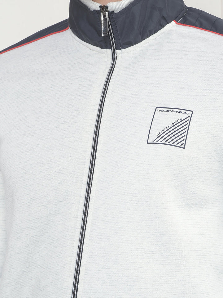 COBB ACRU COLOR-BLOCK ZIP-UP SWEATSHIRT