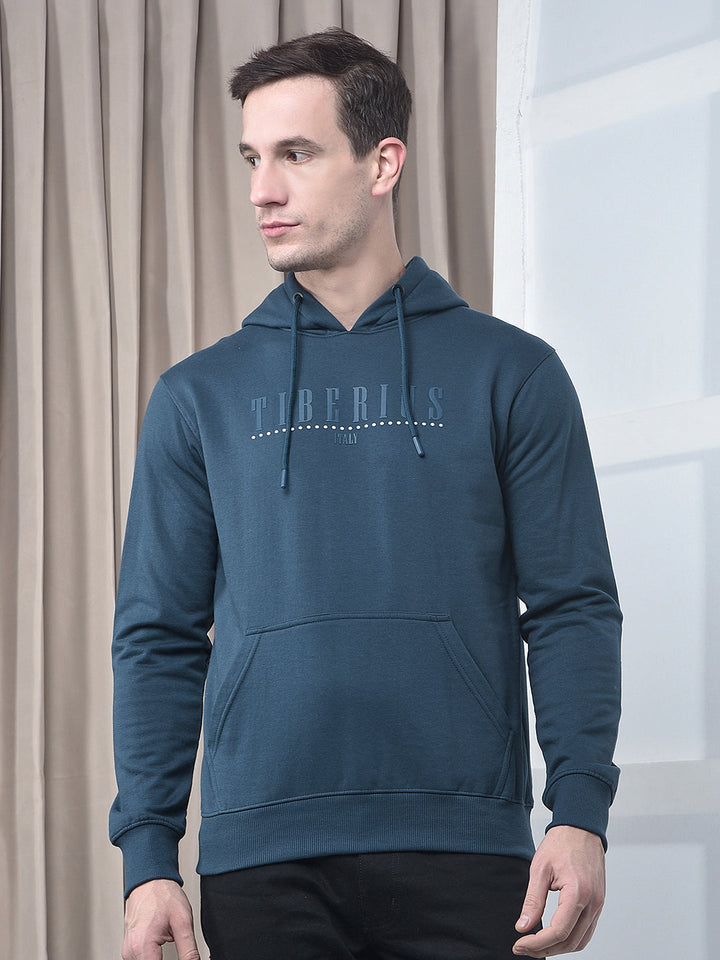 cobb indigo printed classic hoodie