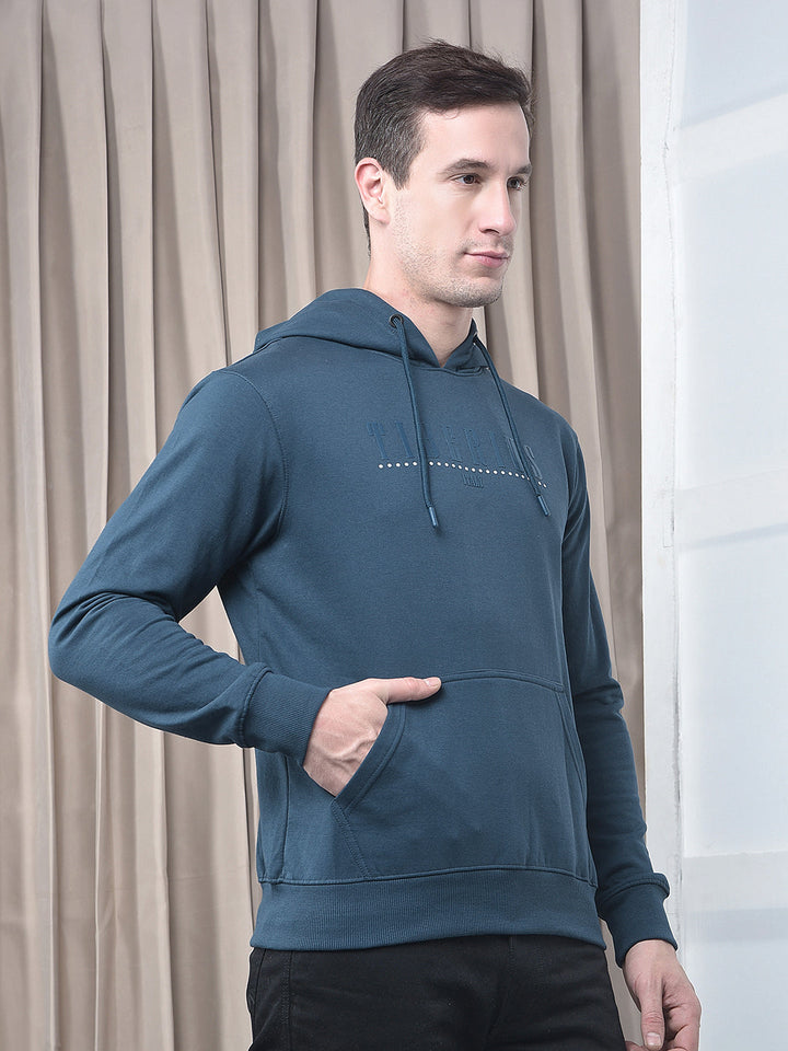 COBB INDIGO PRINTED CLASSIC HOODIE