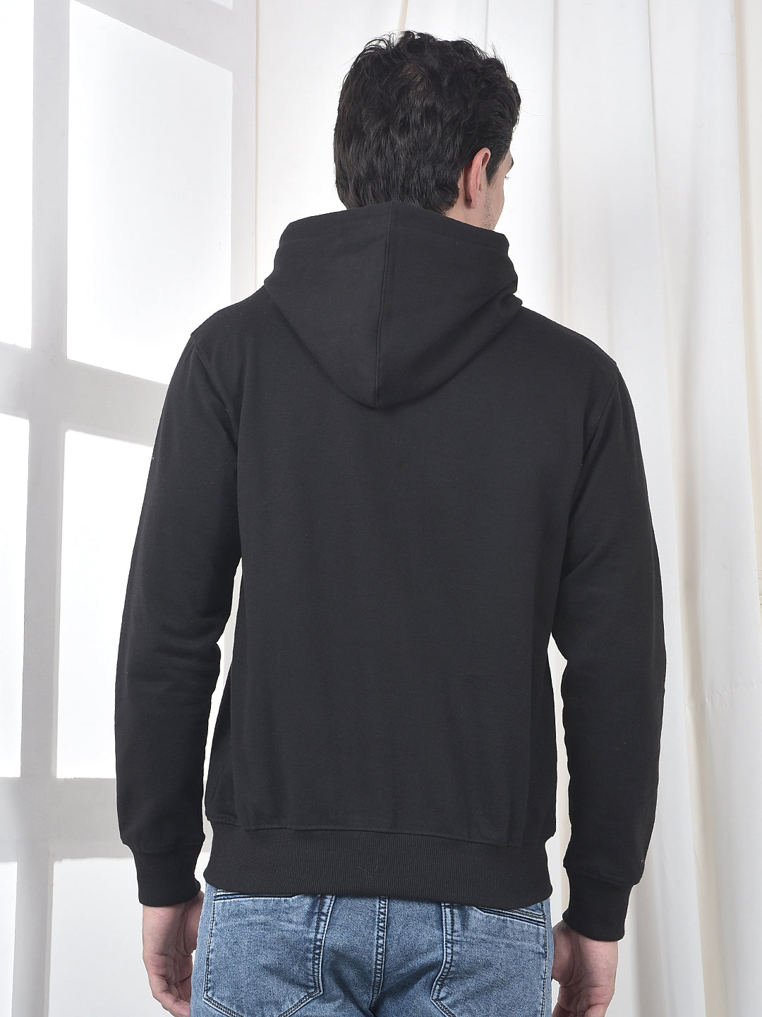 cobb black printed classic hoodie