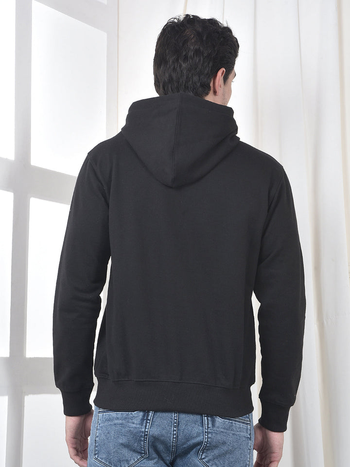 cobb black printed classic hoodie