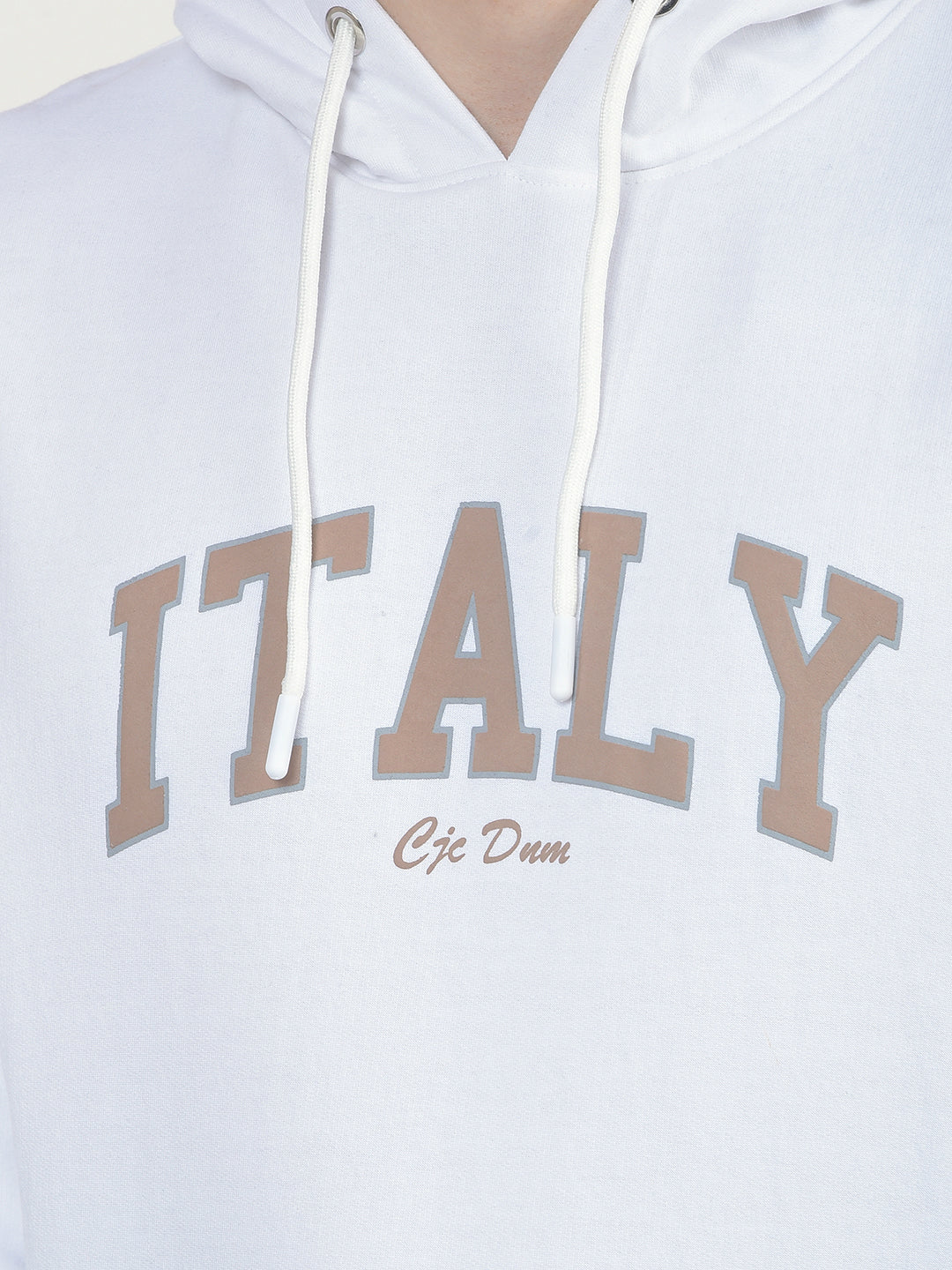 COBB WHITE PRINTED CLASSIC HOODIE