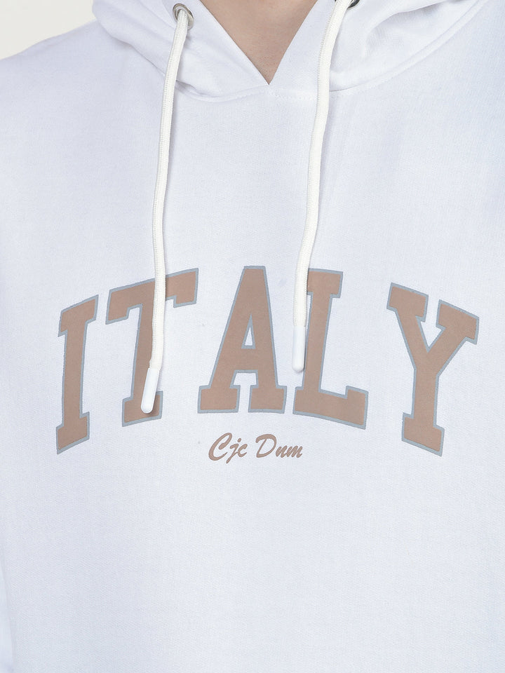 COBB WHITE PRINTED CLASSIC HOODIE