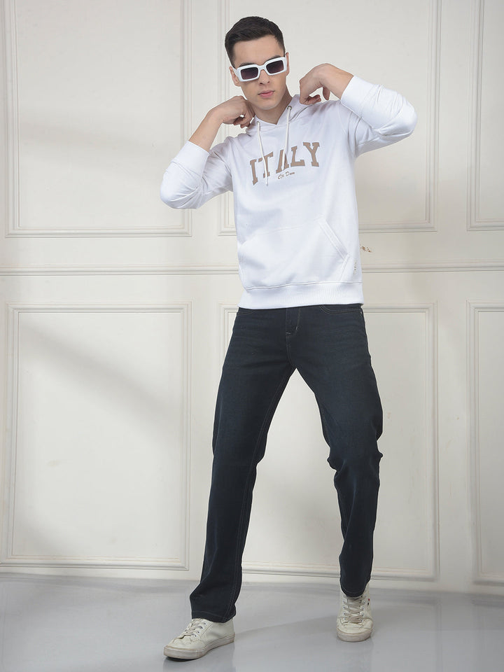 COBB WHITE PRINTED CLASSIC HOODIE