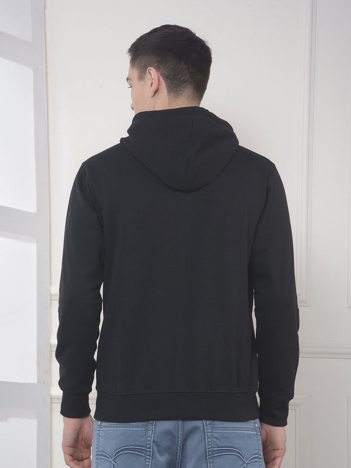 cobb black printed classic hoodie