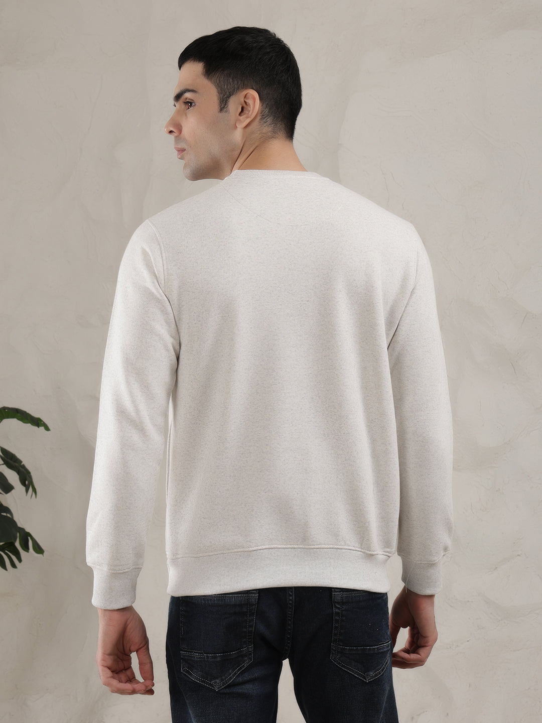 cobb acru printed round neck sweatshirt