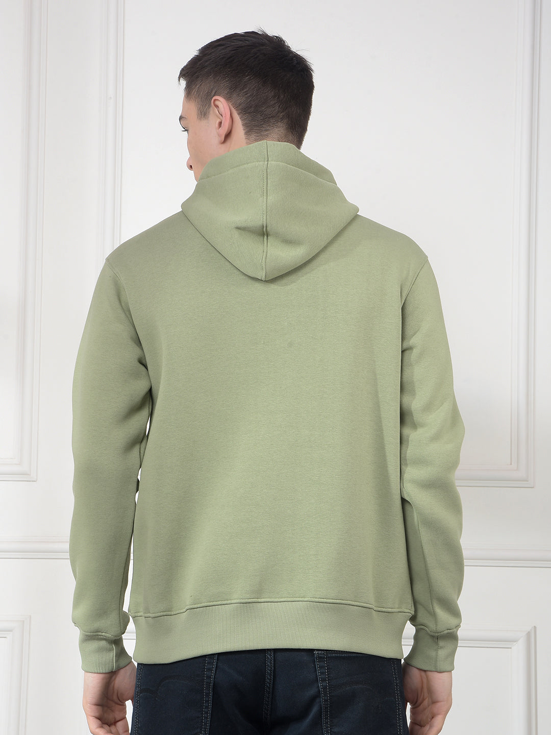 cobb light green printed classic hoodie