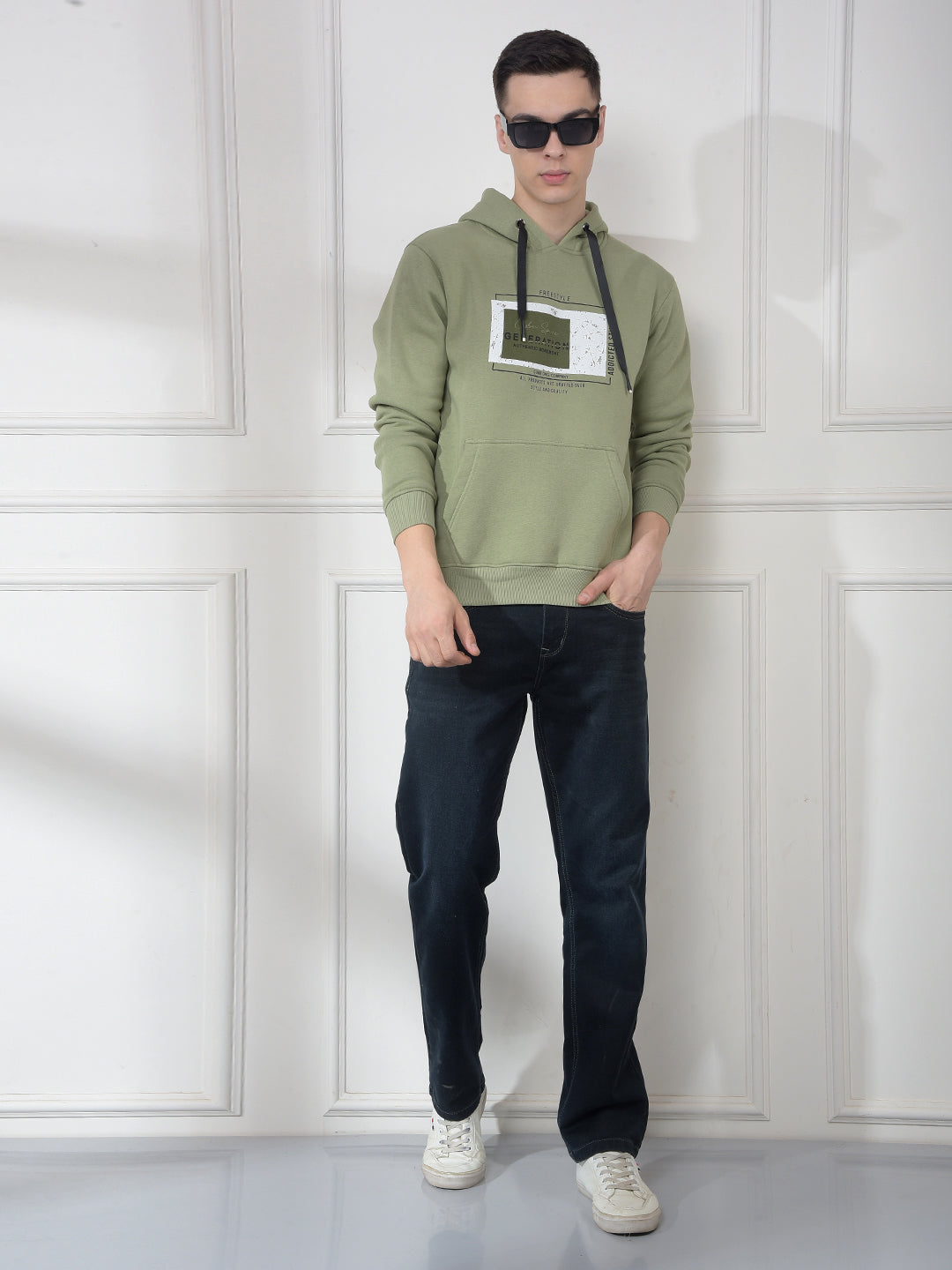 COBB LIGHT GREEN PRINTED CLASSIC HOODIE