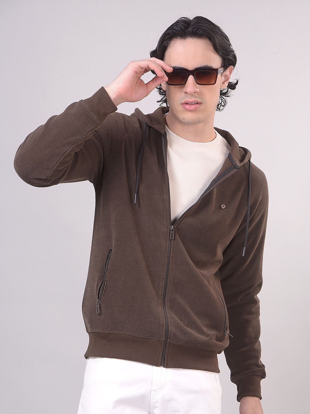zip-up sweatshirt