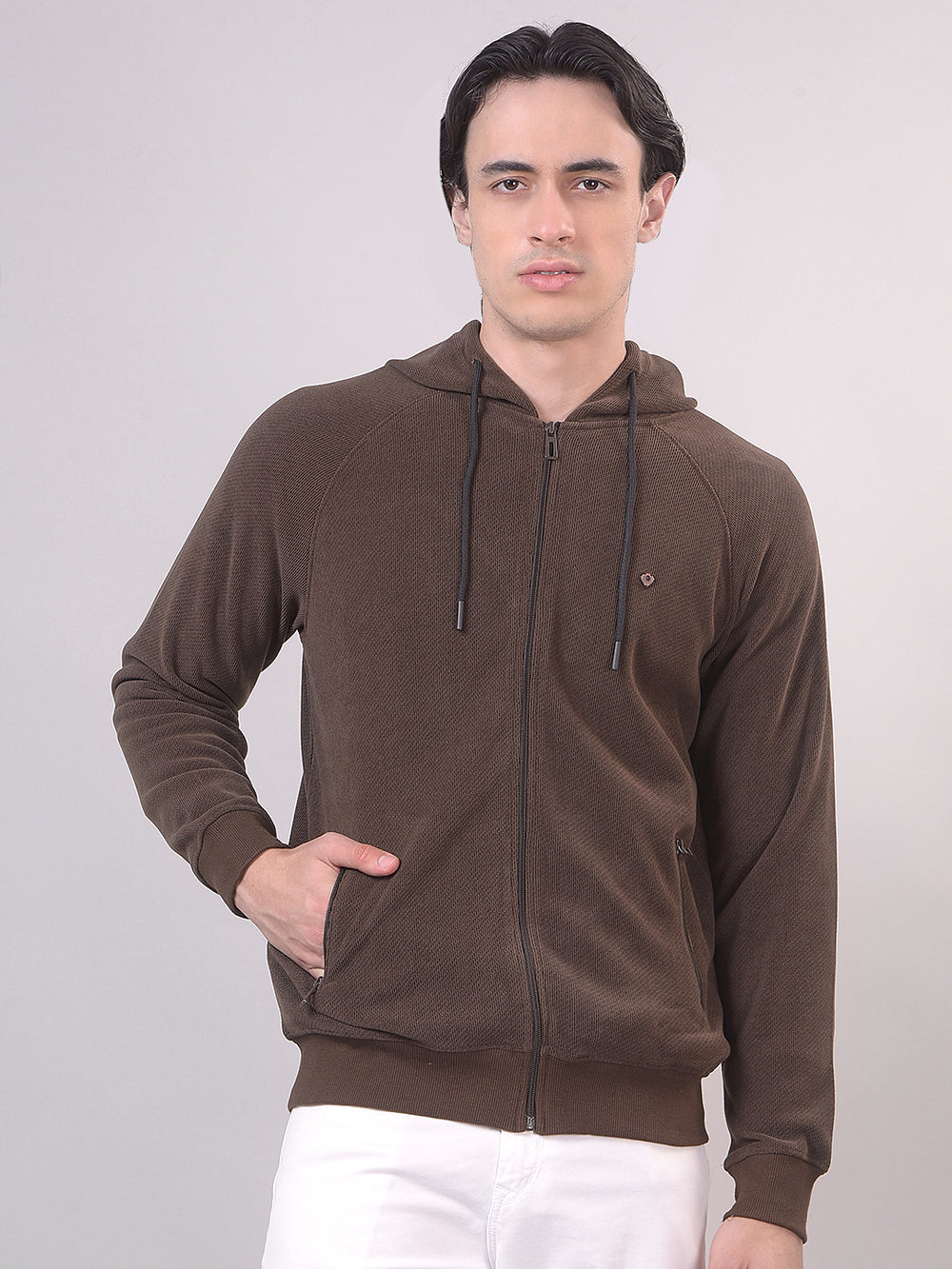 zip-up sweatshirt