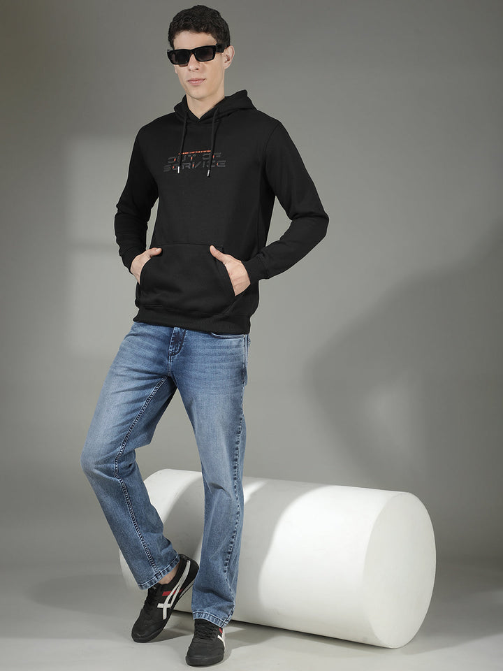 COBB BLACK PRINTED CLASSIC HOODIE