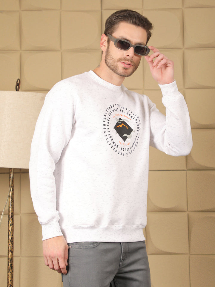 cobb acru printed round neck sweatshirt