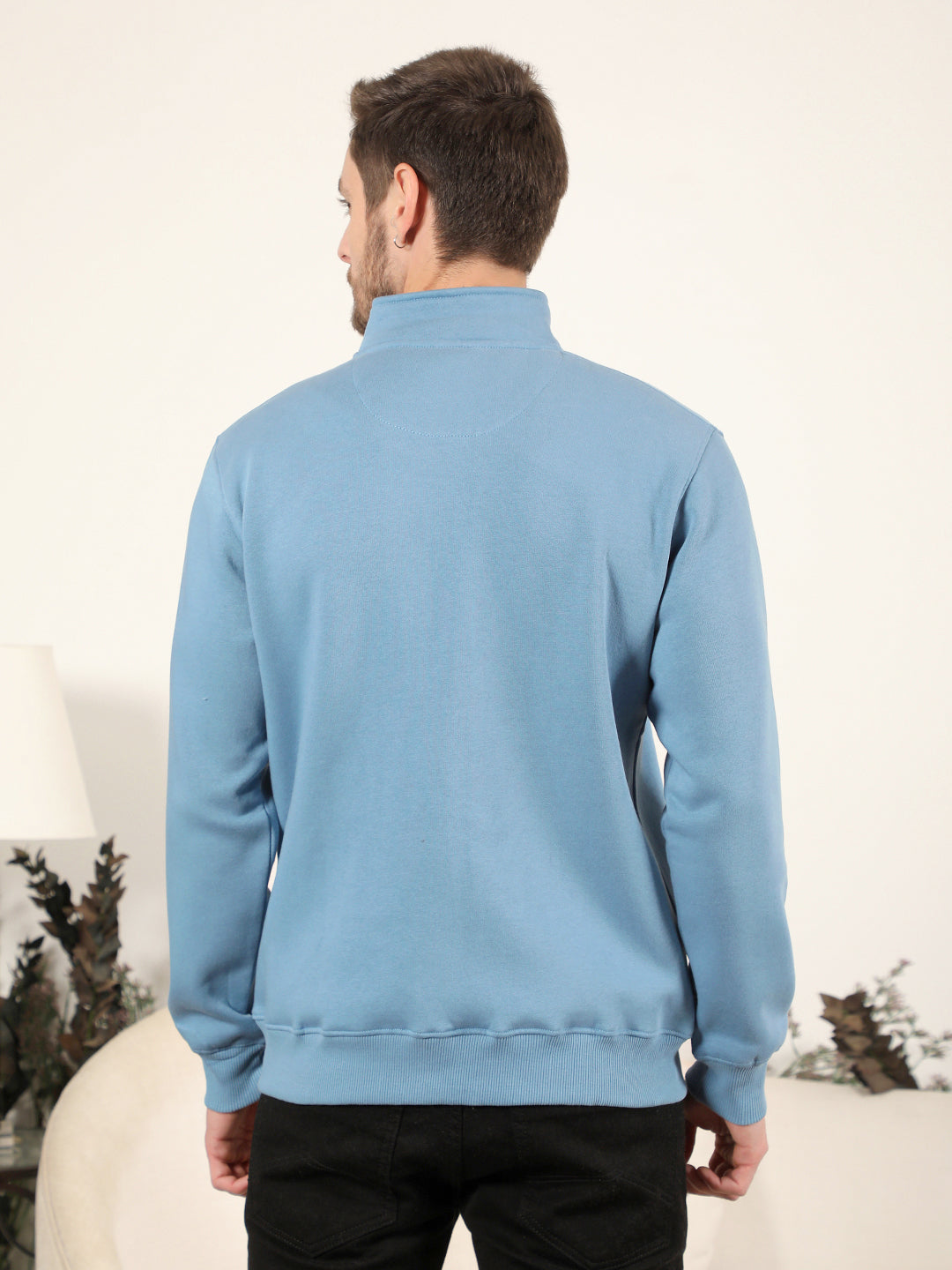 cobb air force blue printed zip-up sweatshirt