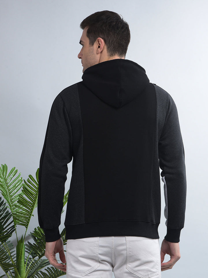 cobb black printed classic hoodie