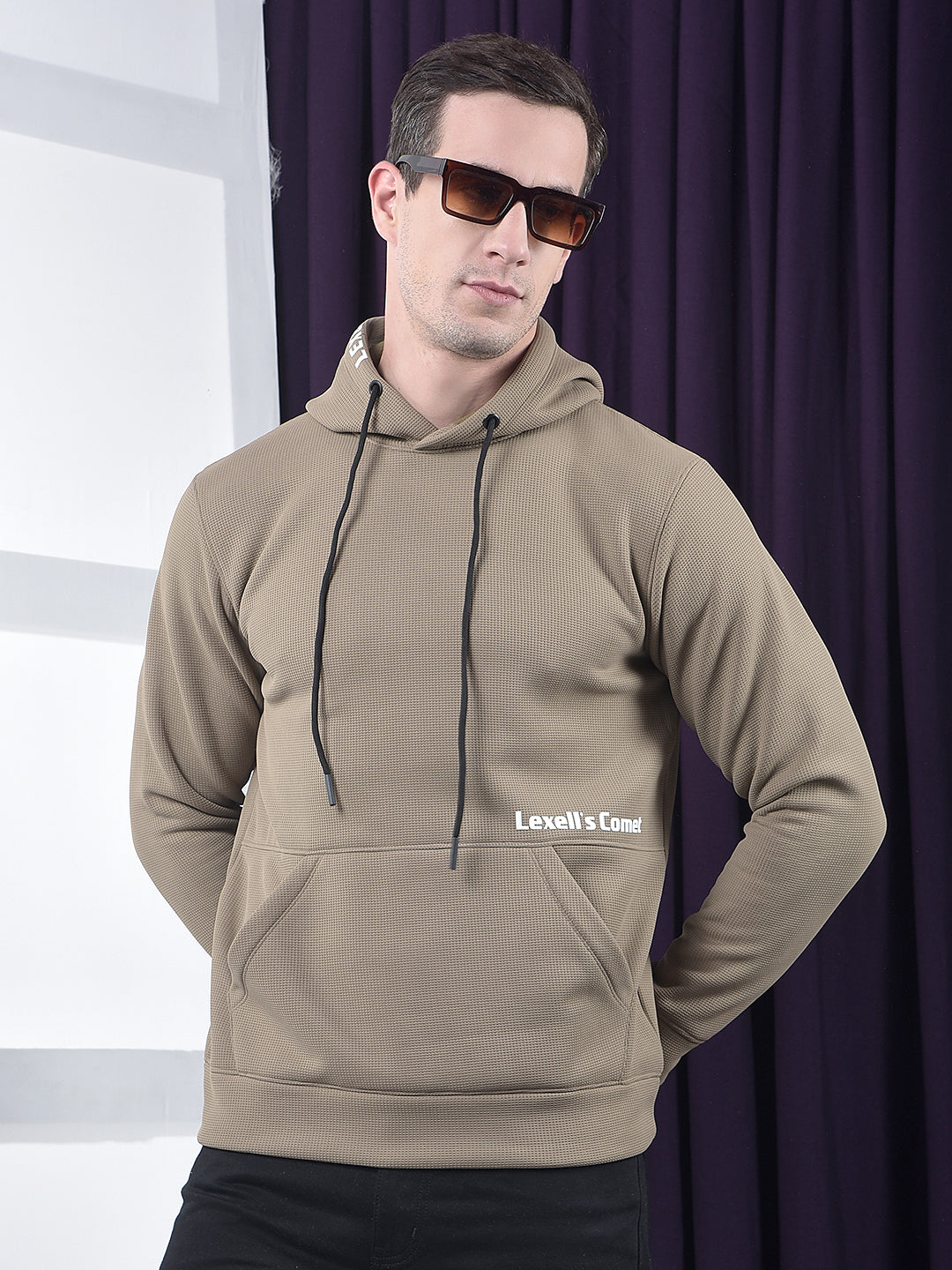 cobb brown printed classic hoodie