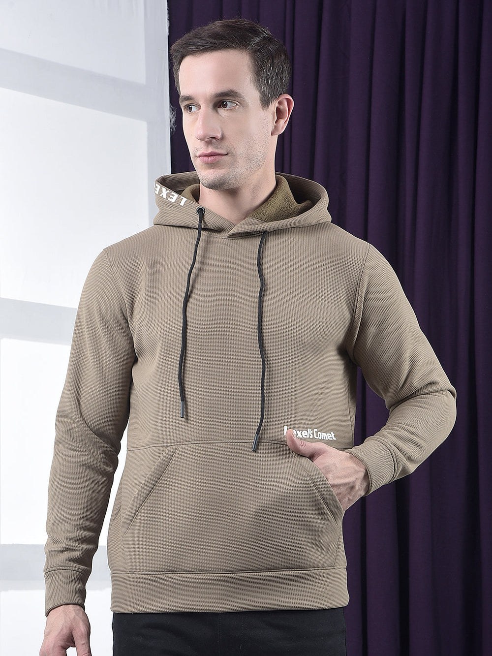 cobb brown printed classic hoodie