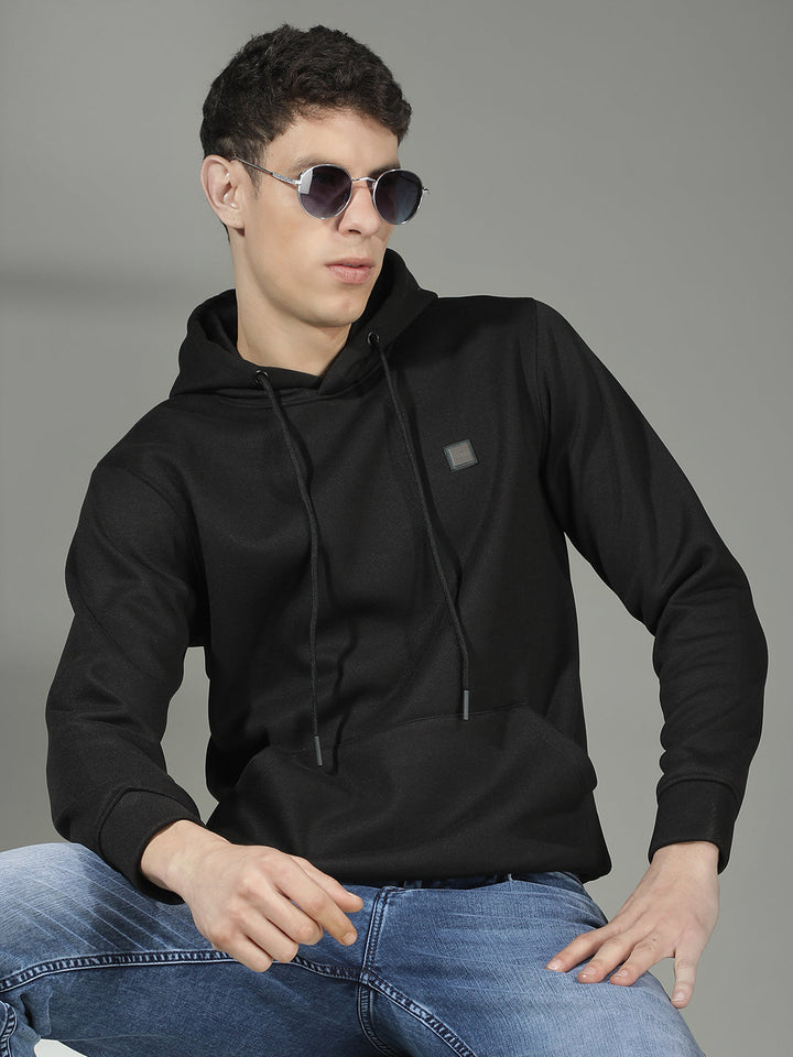 cobb solid black classic hoodie