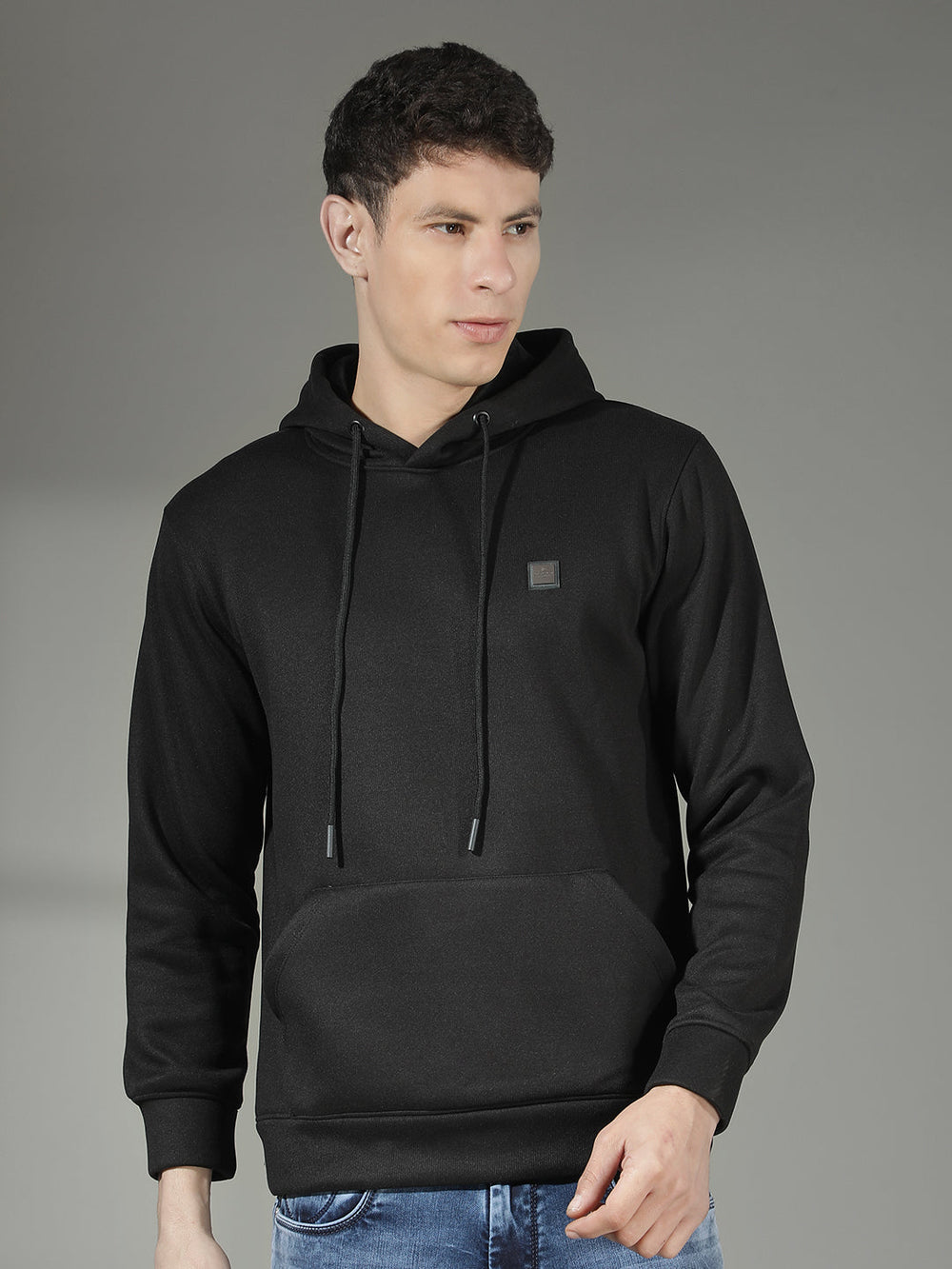 cobb solid black classic hoodie