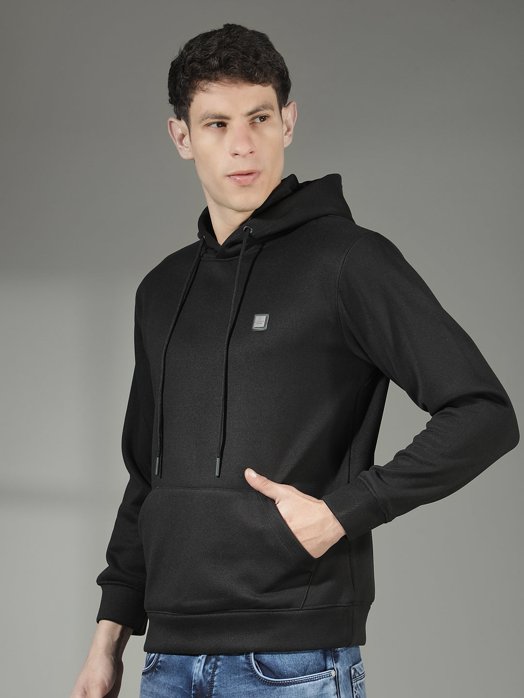 cobb solid black classic hoodie