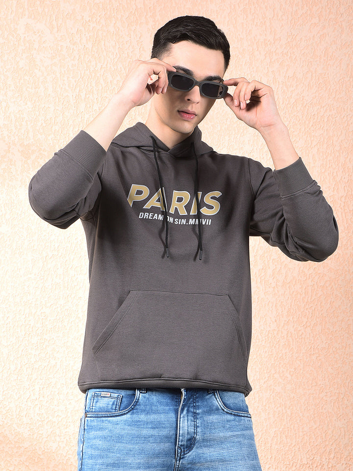 cobb grey printed classic hoodie