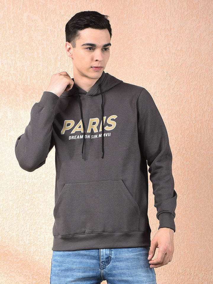 cobb grey printed classic hoodie
