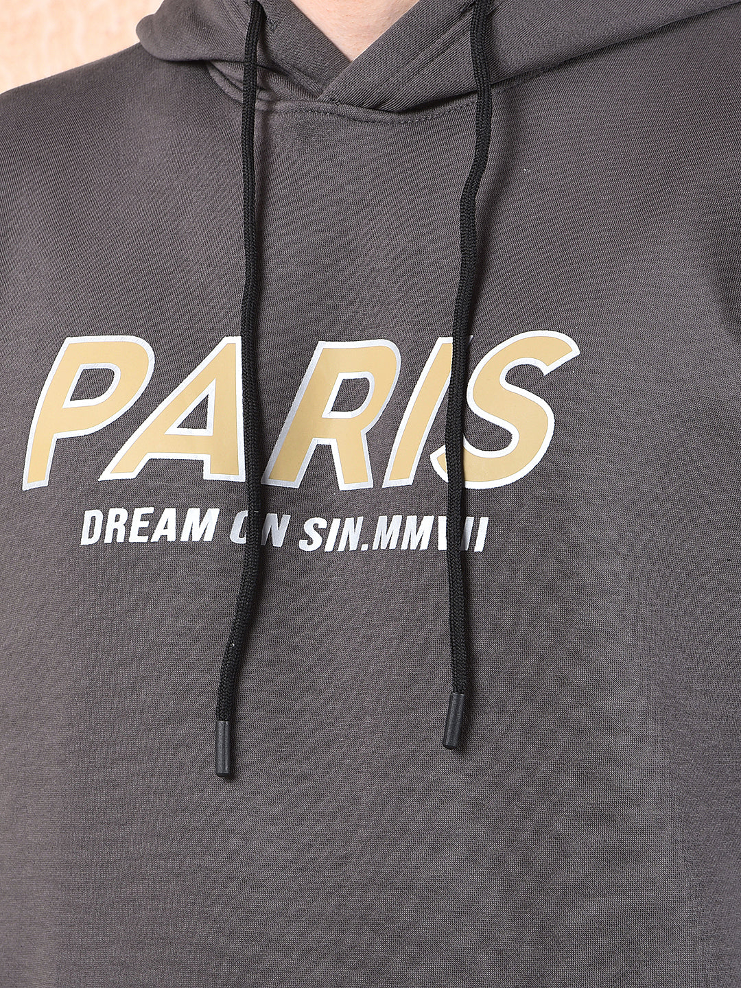 cobb grey printed classic hoodie