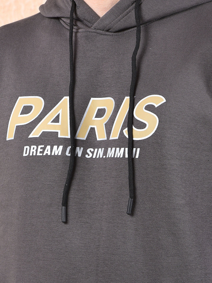 cobb grey printed classic hoodie