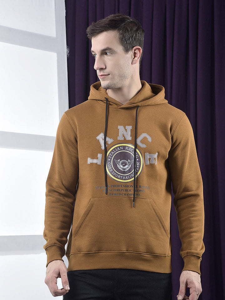 cobb tan printed classic hoodie
