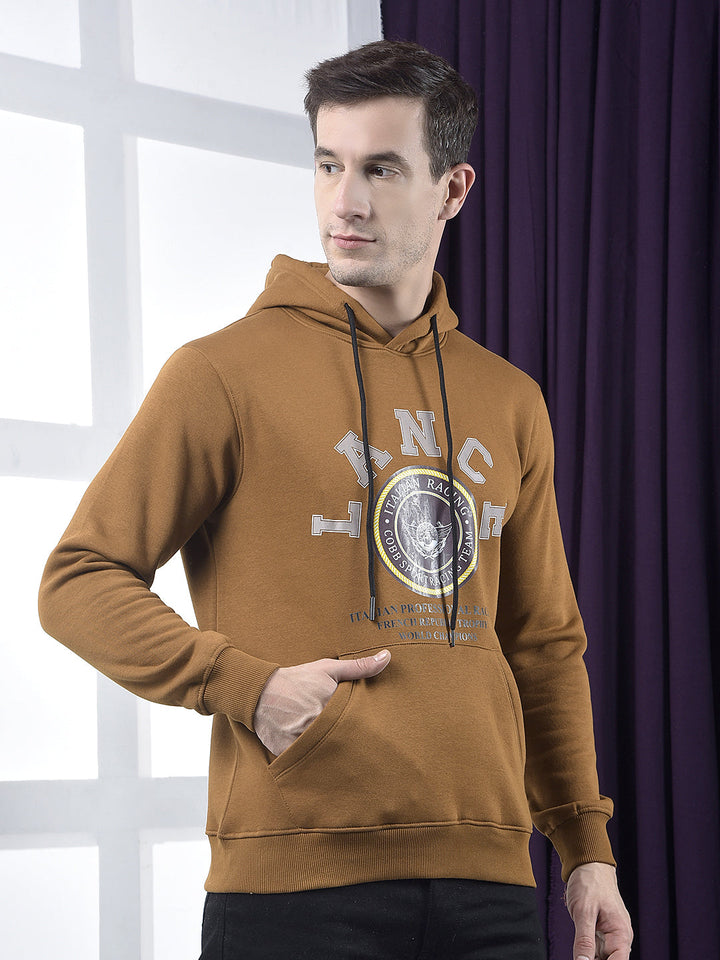 cobb tan printed classic hoodie